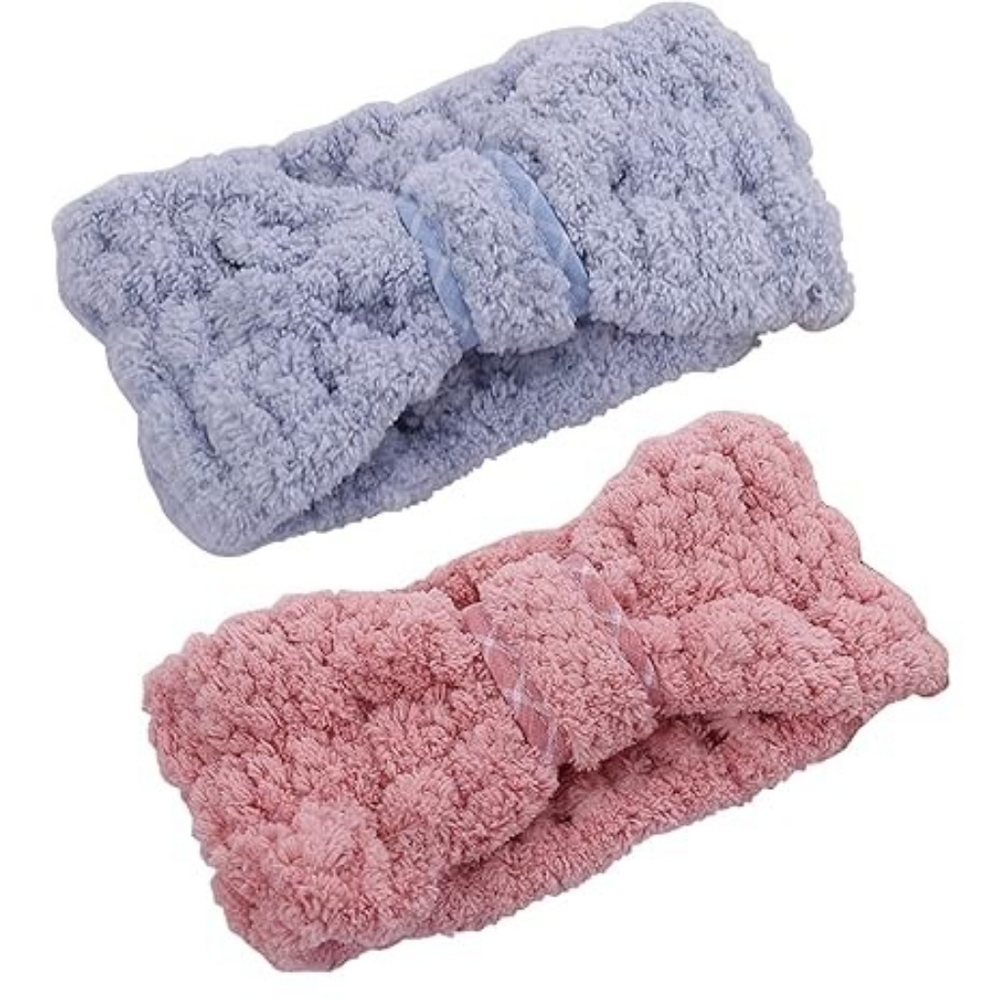 Spa Headband for Women，Soft coral fleece Facial Makeup Headband skincare headban